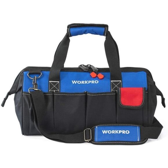 WORKPRO 18-inch Close Top Wide Mouth Storage Tool Bag - Picture 2 of 7